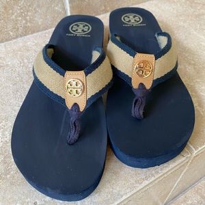 Tory Burch Frankie Wedge Flip Flop Sandals